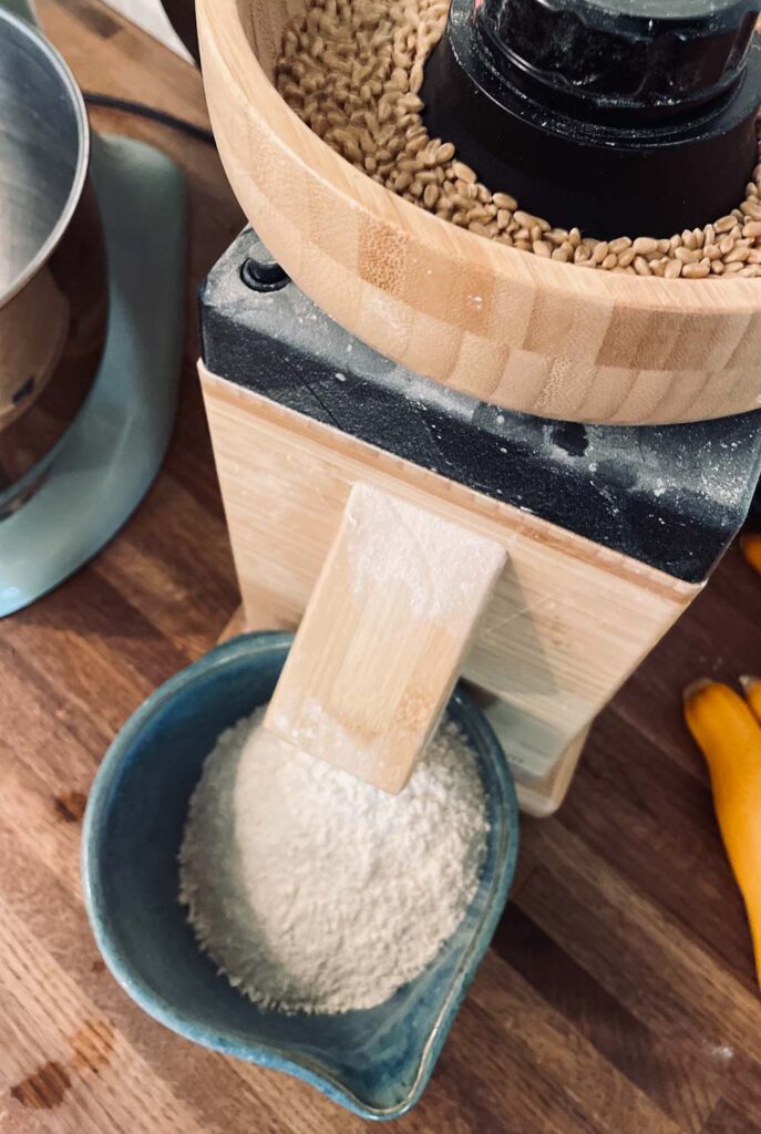 homemade freshly milled whole wheat tortillas