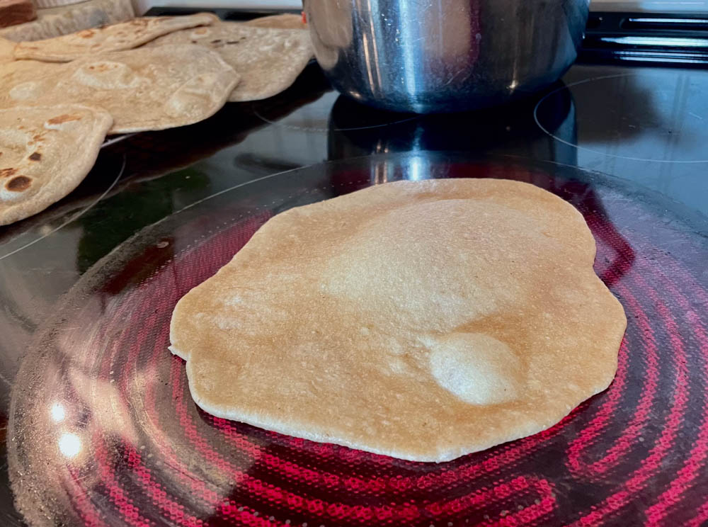 Homemade creamy Chicken enchiladas