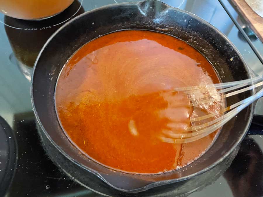 Homemade creamy Chicken enchiladas