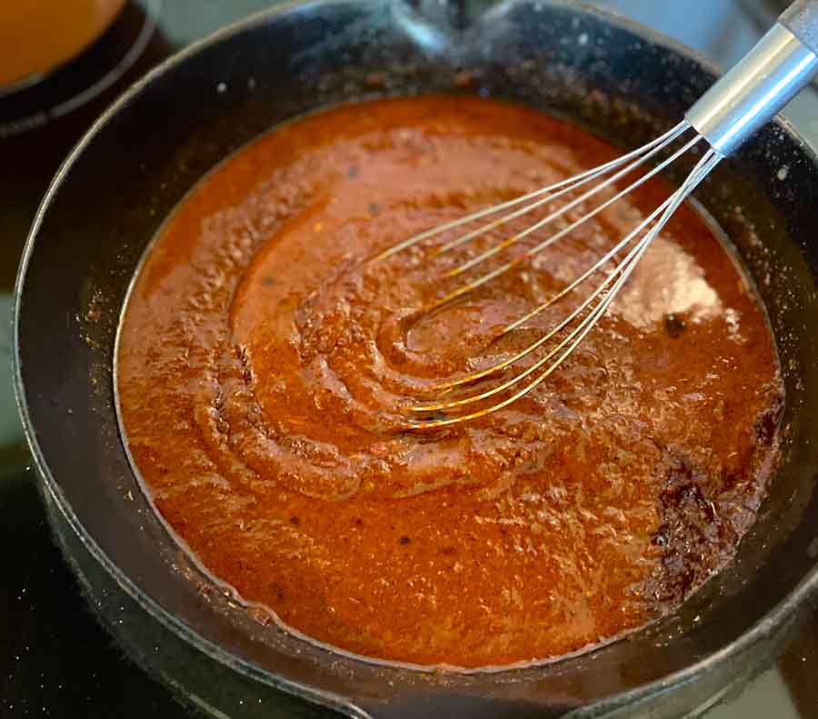 Homemade creamy Chicken enchiladas